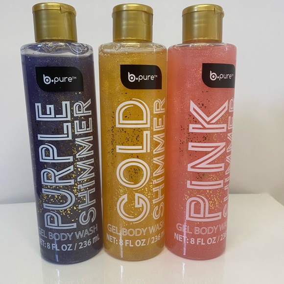 BPURE - Shimmer Gel Body Wash Set - Purple, Gold, Pink - Picture 1 of 7